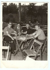 Gilberto with friends in Andorno